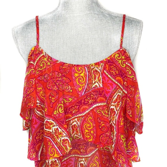 Show Me Your MuMu Top Cold Shoulder Paisley (AA33) - Picture 3 of 7
